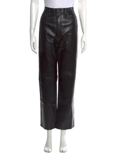 Pre-owned Agolde Straight Leg Pants In Black
