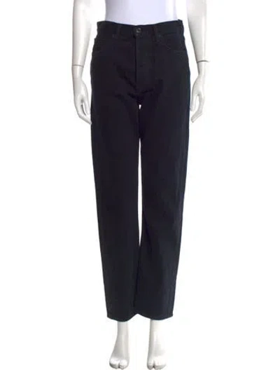 Pre-owned Agolde Straight Leg Pants In Black