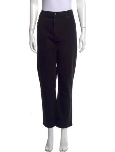 Pre-owned Agolde Straight Leg Pants In Black
