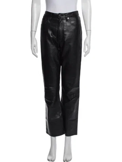 Pre-owned Agolde Straight Leg Pants In Black