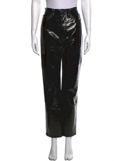 Pre-owned Agolde Straight Leg Pants In Black