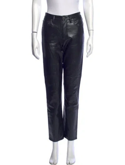 Pre-owned Agolde Straight Leg Pants In Black
