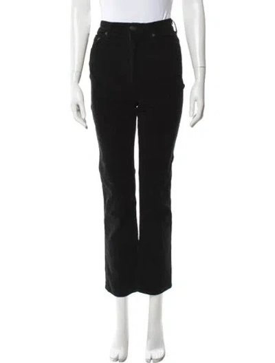 Pre-owned Agolde Straight Leg Pants In Black