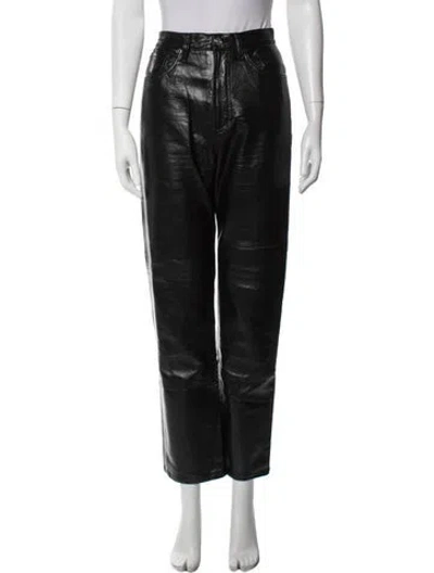 Pre-owned Agolde Straight Leg Pants In Black
