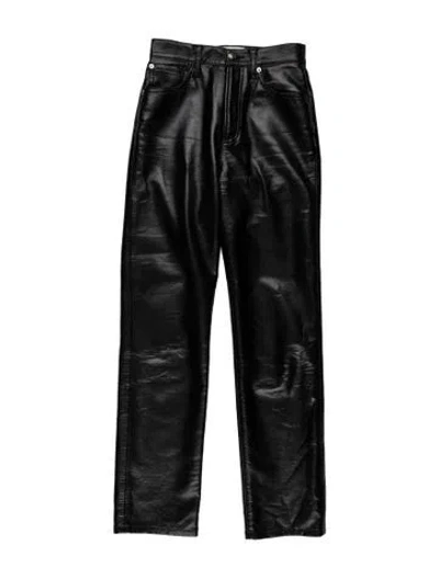 Pre-owned Agolde Straight Leg Pants In Black