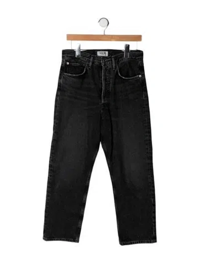 Pre-owned Agolde Straight Leg Pants In Black
