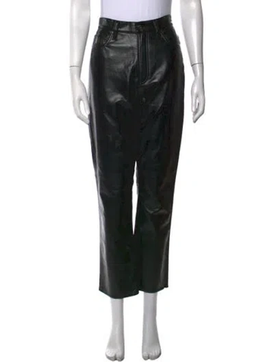 Pre-owned Agolde Straight Leg Pants In Black