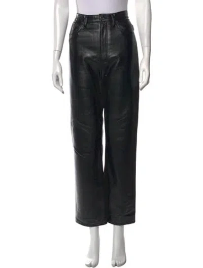 Pre-owned Agolde Straight Leg Pants In Black