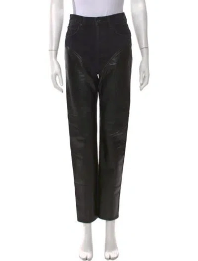 Pre-owned Agolde Straight Leg Pants In Black