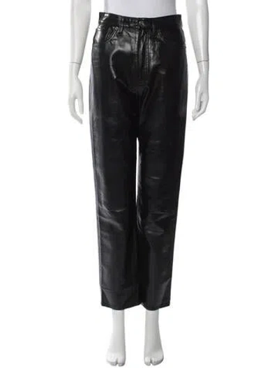 Pre-owned Agolde Straight Leg Pants In Black