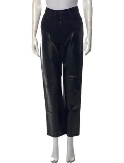 Pre-owned Agolde Straight Leg Pants In Black
