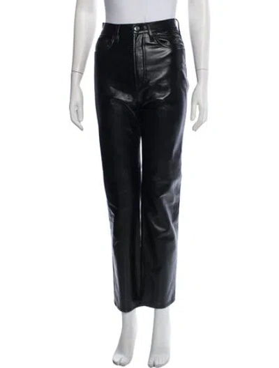 Pre-owned Agolde Straight Leg Pants In Black