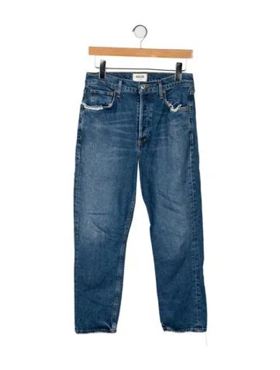 Pre-owned Agolde Straight Leg Pants In Blue