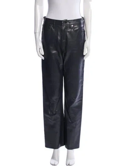 Pre-owned Agolde Straight Leg Pants In Blue