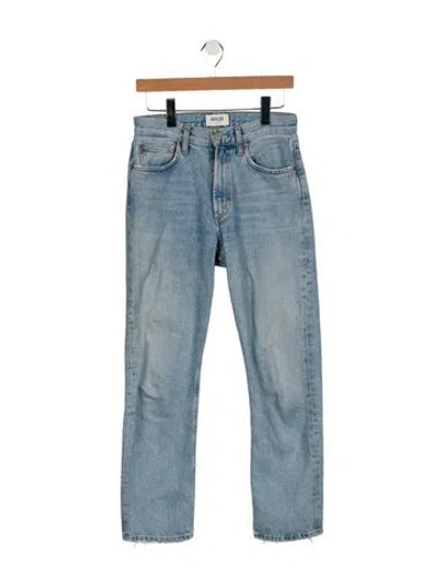 Pre-owned Agolde Straight Leg Pants In Blue