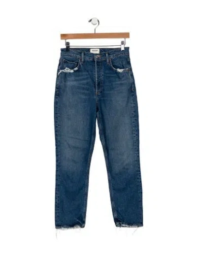 Pre-owned Agolde Straight Leg Pants In Blue