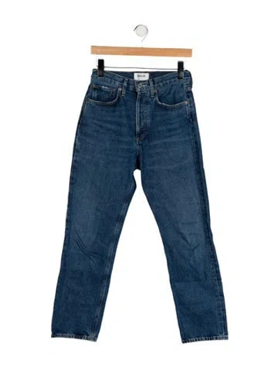 Pre-owned Agolde Straight Leg Pants In Blue