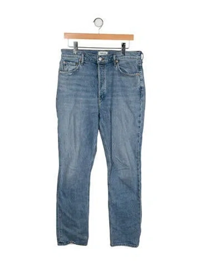 Pre-owned Agolde Straight Leg Pants In Blue