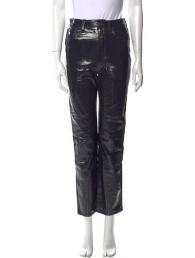 Pre-owned Agolde Straight Leg Pants In Blue