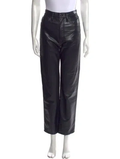 Pre-owned Agolde Straight Leg Pants In Blue