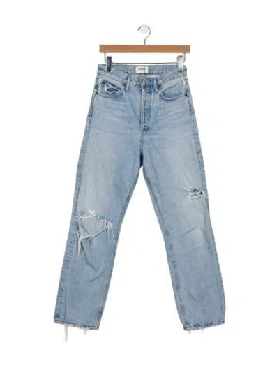 Pre-owned Agolde Straight Leg Pants In Blue