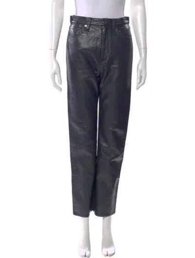Pre-owned Agolde Straight Leg Pants In Blue