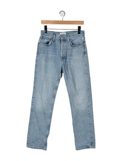 Pre-owned Agolde Straight Leg Pants In Blue