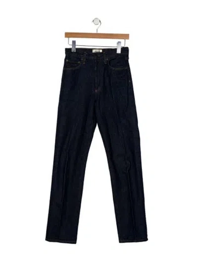 Pre-owned Agolde Straight Leg Pants In Blue