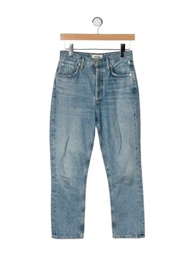 Pre-owned Agolde Straight Leg Pants In Blue