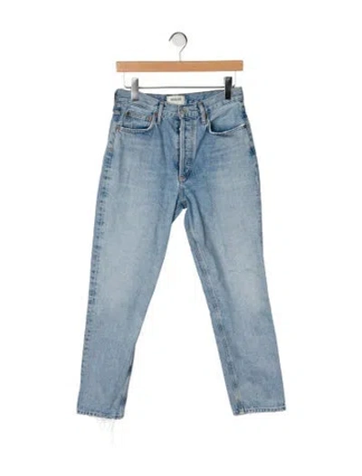 Pre-owned Agolde Straight Leg Pants In Blue
