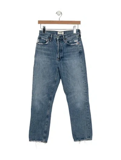 Pre-owned Agolde Straight Leg Pants In Blue