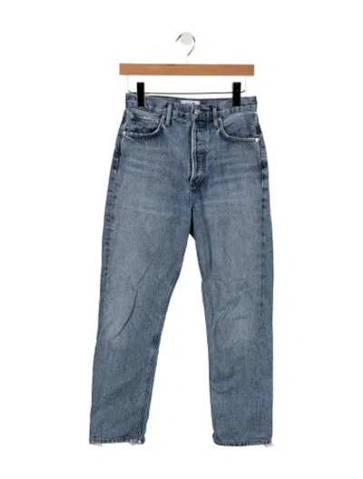 Pre-owned Agolde Straight Leg Pants In Blue