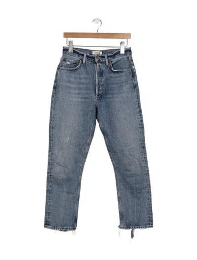 Pre-owned Agolde Straight Leg Pants In Blue