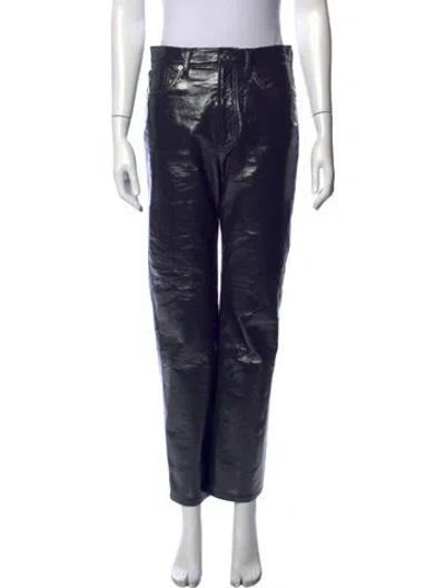 Pre-owned Agolde Straight Leg Pants In Blue