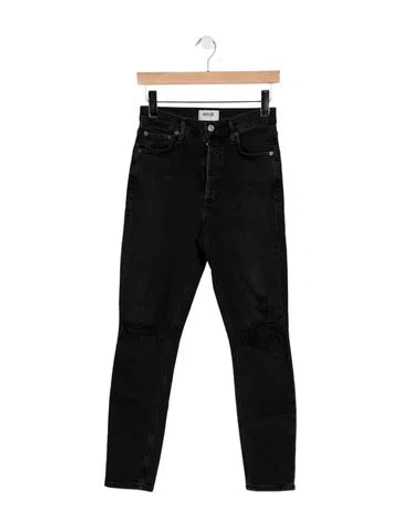 Pre-owned Agolde Straight Leg Pants In Blue
