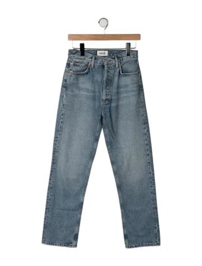 Pre-owned Agolde Straight Leg Pants In Blue