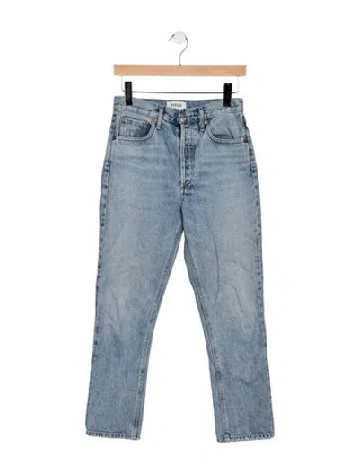 Pre-owned Agolde Straight Leg Pants In Blue