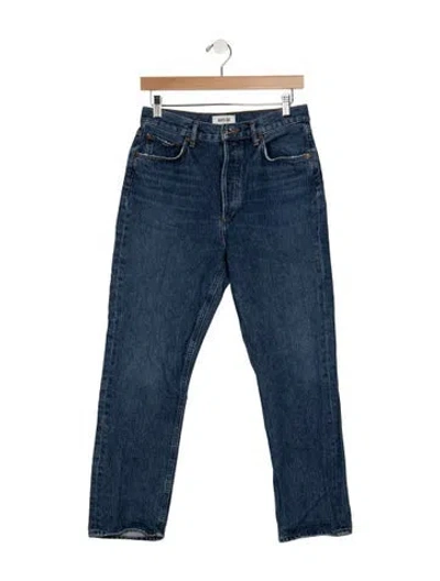 Pre-owned Agolde Straight Leg Pants In Blue
