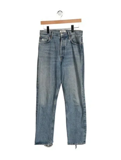 Pre-owned Agolde Straight Leg Pants In Blue