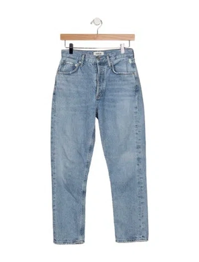 Pre-owned Agolde Straight Leg Pants In Blue