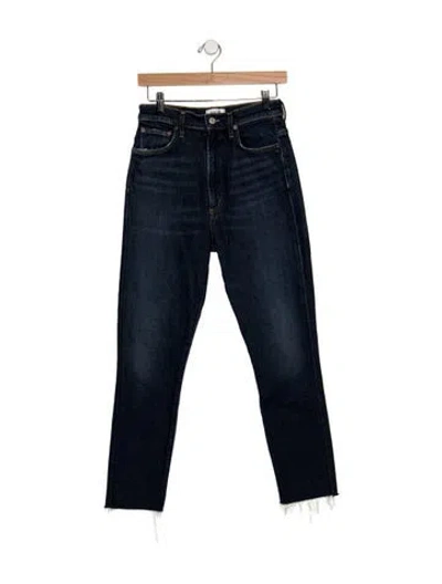 Pre-owned Agolde Straight Leg Pants In Blue