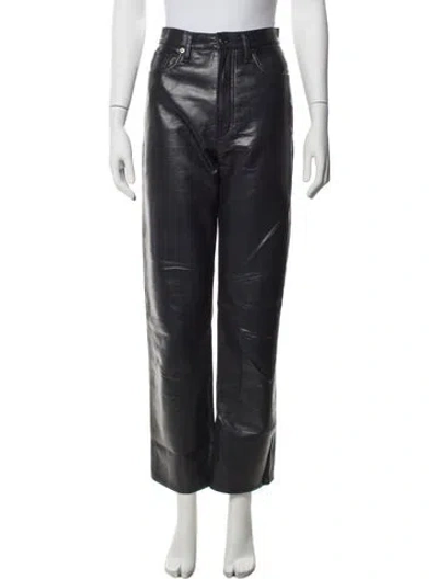 Pre-owned Agolde Straight Leg Pants In Blue