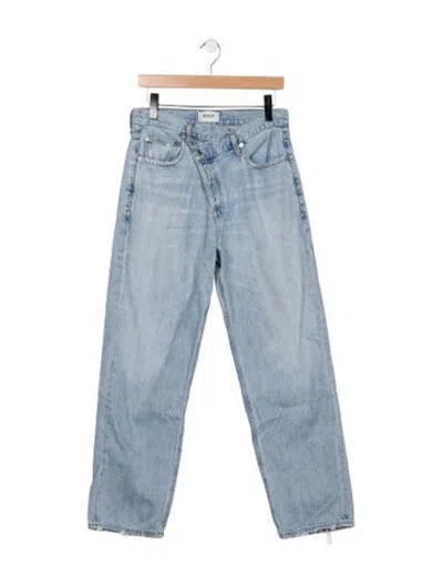 Pre-owned Agolde Straight Leg Pants In Blue