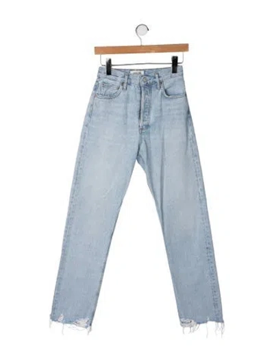 Pre-owned Agolde Straight Leg Pants In Blue