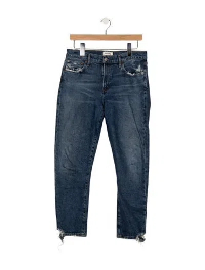 Pre-owned Agolde Straight Leg Pants In Blue