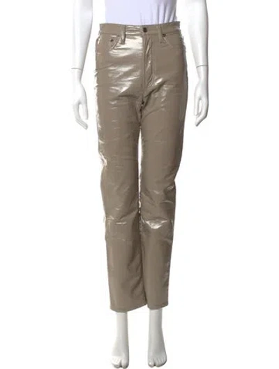 Pre-owned Agolde Straight Leg Pants In Brown