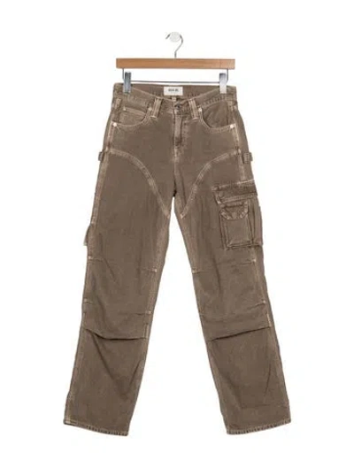 Pre-owned Agolde Straight Leg Pants In Brown