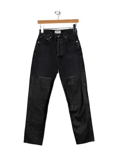 Pre-owned Agolde Straight Leg Pants In Gray