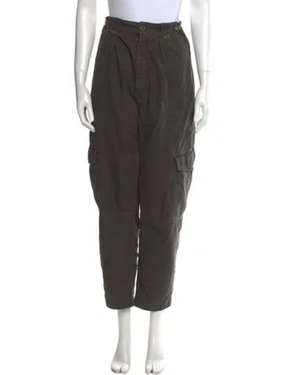 Pre-owned Agolde Straight Leg Pants In Gray