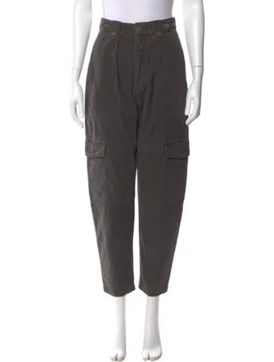 Pre-owned Agolde Straight Leg Pants In Gray